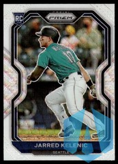 2021 Panini Prizm Jarred Kelenic #81 Rookie White Wave Prizm Seattle Mariners